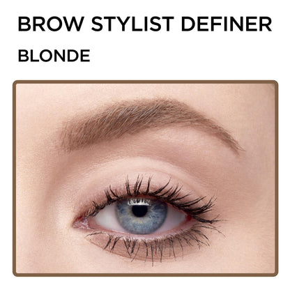 L'Oreal Paris Makeup Brow Stylist Definer Waterproof Eyebrow Pencil, Ultra-Fine Mechanical Pencil, Draws Tiny Brow Hairs and Fills in Sparse Areas and Gaps, Dark Brunette, 0.11 Ounce (Pack of 2)