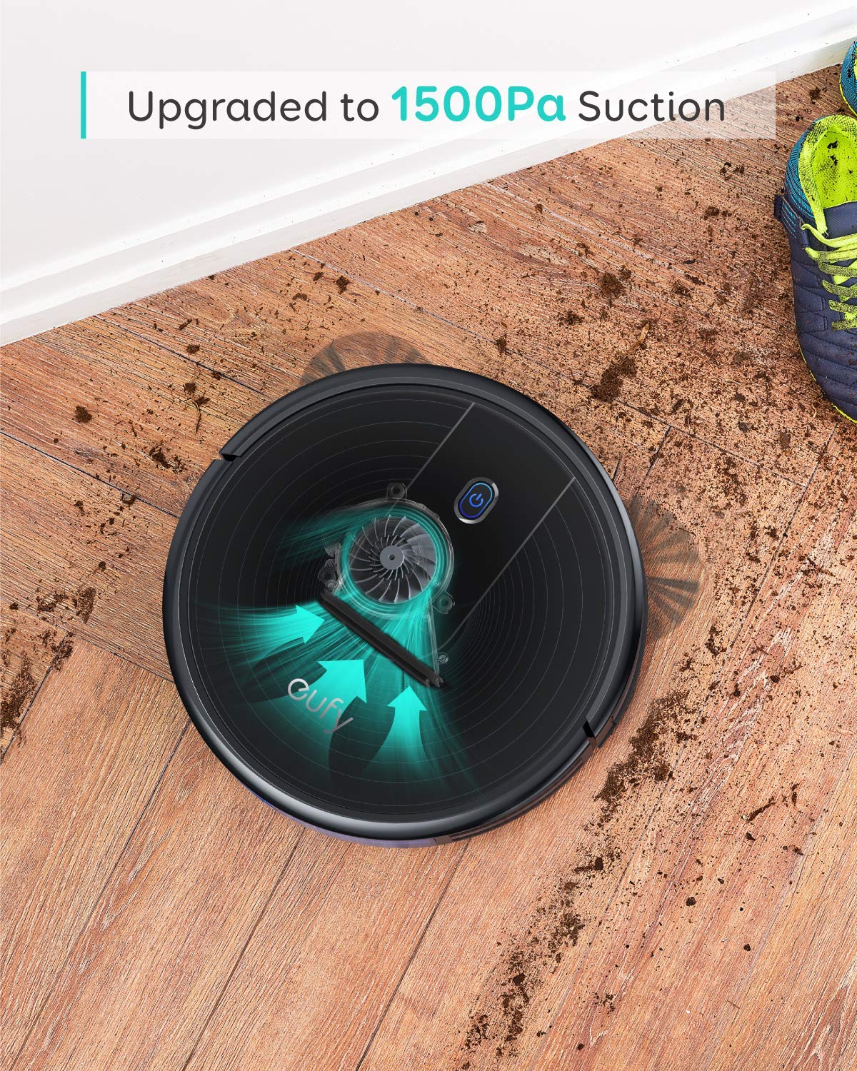 eufy E25 Robot Vacuum and Mop for Pet Hair, 20,000 Pa, HydroJet Roller Mop