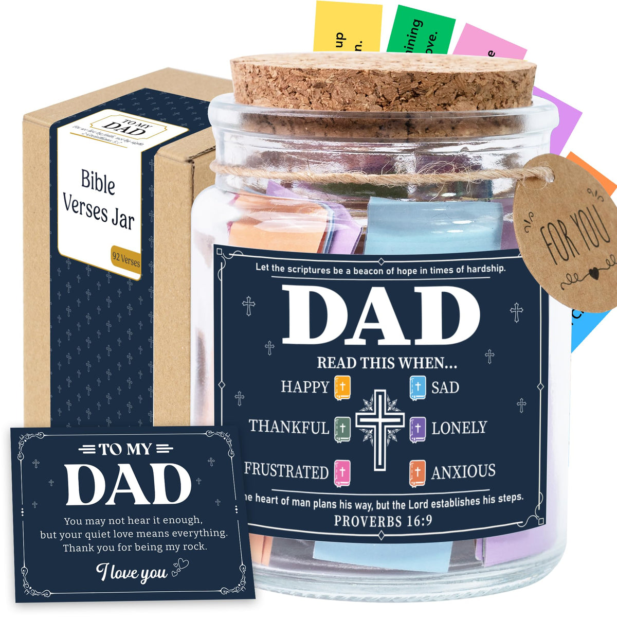 Read This When Bible Verses Jar – Birthday Gifts for Women, Christian Gifts, Christmas Gift for Women, Gift for Mom from Daughter