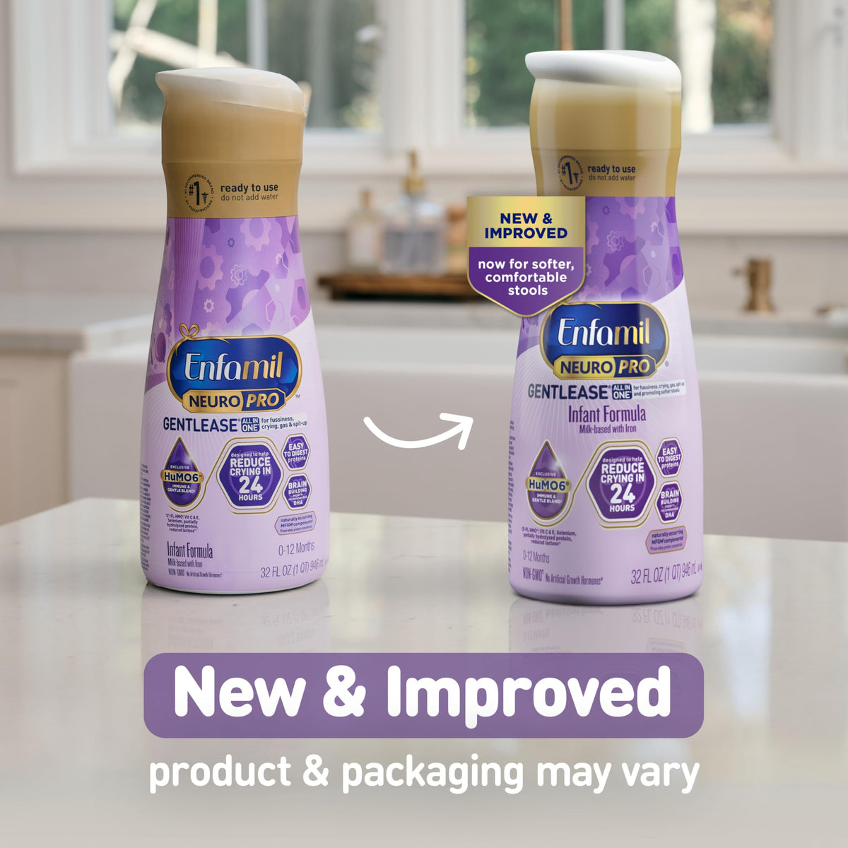 Enfamil NeuroPro Gentlease Ready-to-Feed Baby Formula, 2 Fl Oz, 24 CT