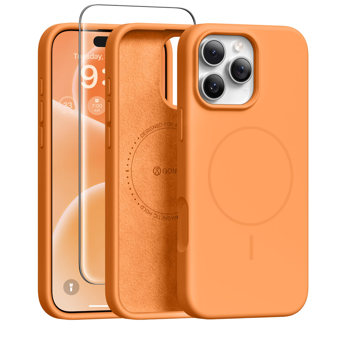 GONEZ for iPhone 18 Pro Max Case/iPhone 17 Pro Max Case, Mist Blue