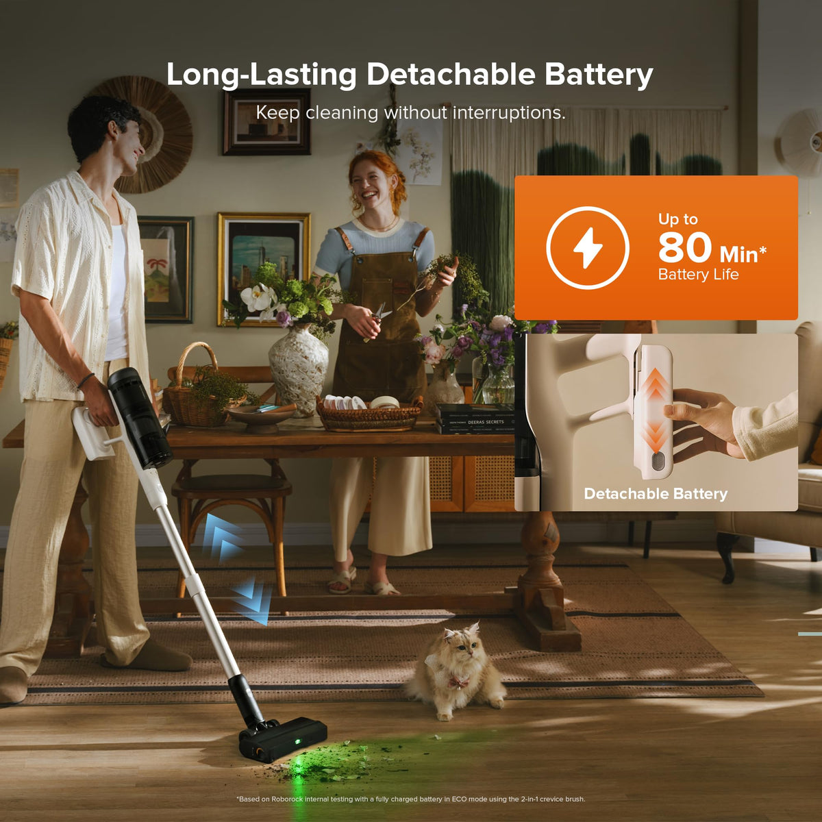 roborock H60 Hub Ultra-N Cordless Stick Vacuum with Auto-Empty Dock, 210AW
