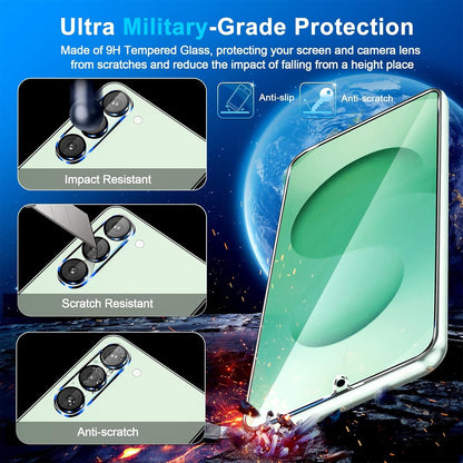 firtstnow 3 Pack for Samsung Galaxy S26 Ultra Screen Protector Tempered Glass + 3 Pack Camera Lens Protector, Military Grade Shatterproof, 9H Hardness, Fingerprint Unlock,Case Friendly 6.9 Inch
