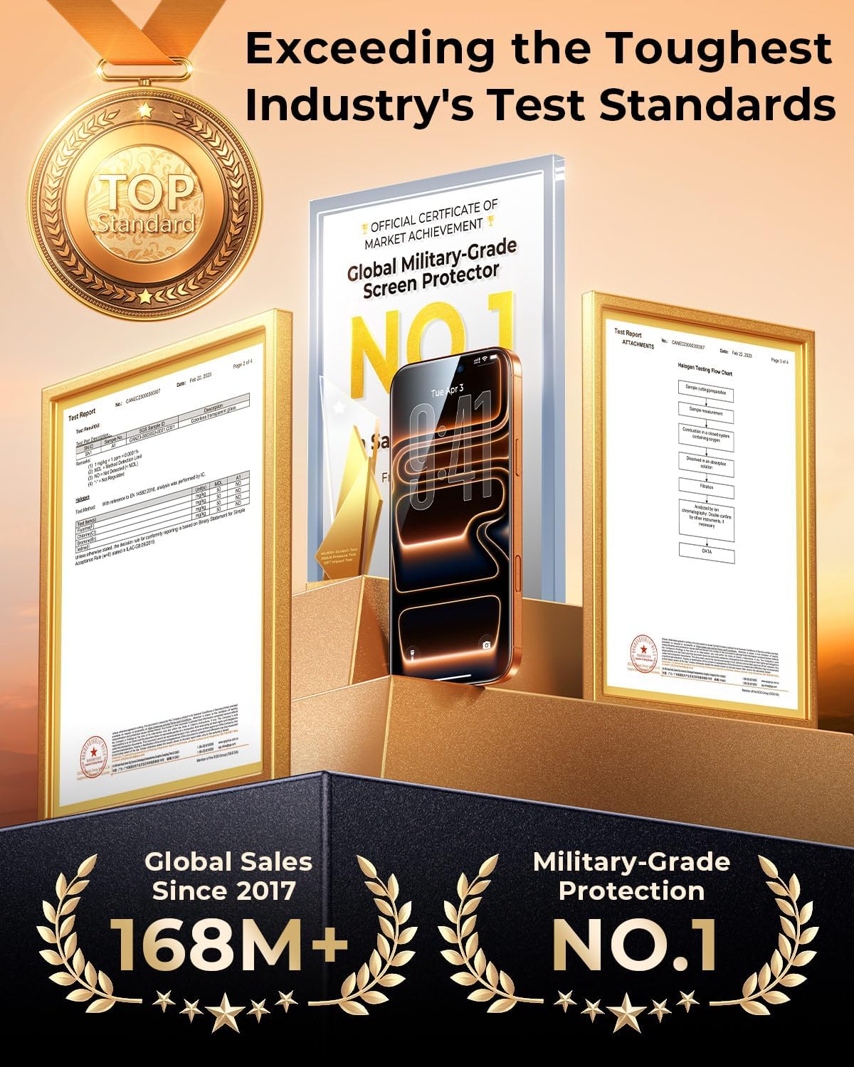 DIMONCOAT Top 9H++ 2 Pack for iPhone 17 Pro Privacy Screen Protector 6.3''