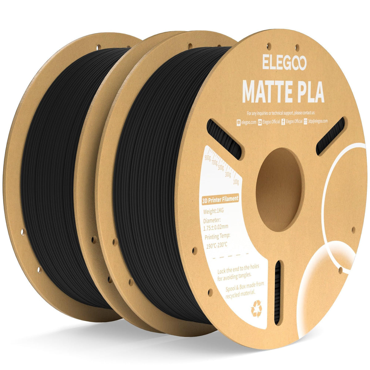ELEGOO Matte PLA 3D Printer Filament Navy Blue 1KG 1.75mm