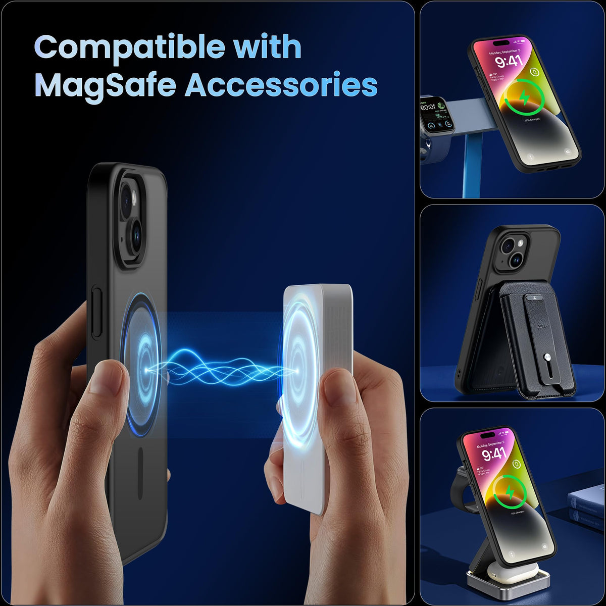 CACOE Magnetic Case for iPhone 17 6.3 inch, Light Purple