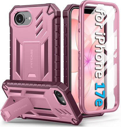 FNTCASE for iPhone 16 Case with Belt Clip and Built-in Screen Protector