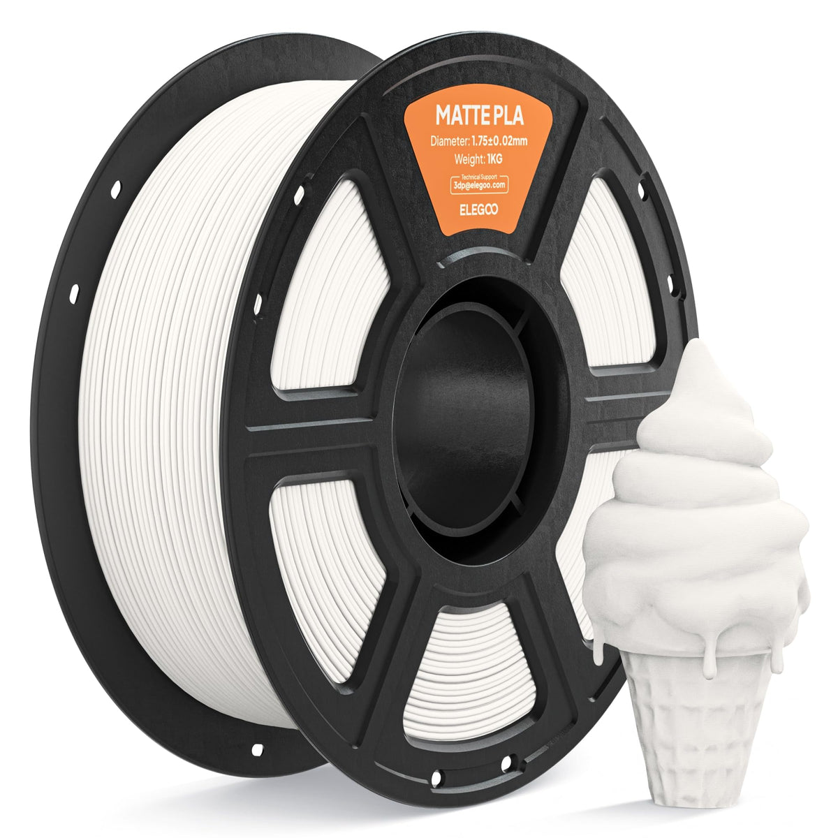 ELEGOO Matte PLA 3D Printer Filament 1.75mm Navy Blue 1KG