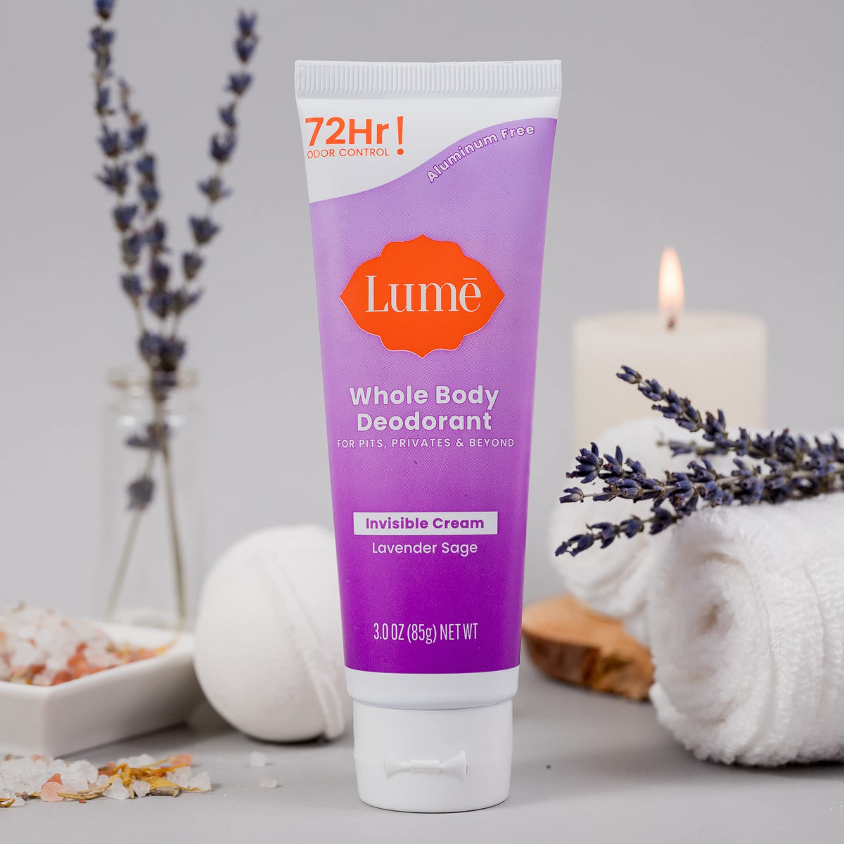 Lume Whole Body Deodorant - Cream Tube - 3 oz, 2 pk (Soft Powder)