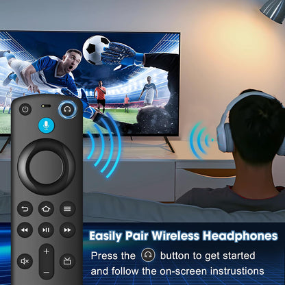 Replacement Remote with Voice for TV-Fire Stick/Cube/Insignia-Toshiba TV, 3rd Gen AMZ Fir‘eSmart Series TVs, TV Stick 4K/Max/4K/Lite/HD,Compatible with partial TCL/Pioneer/Hisense Series TVs