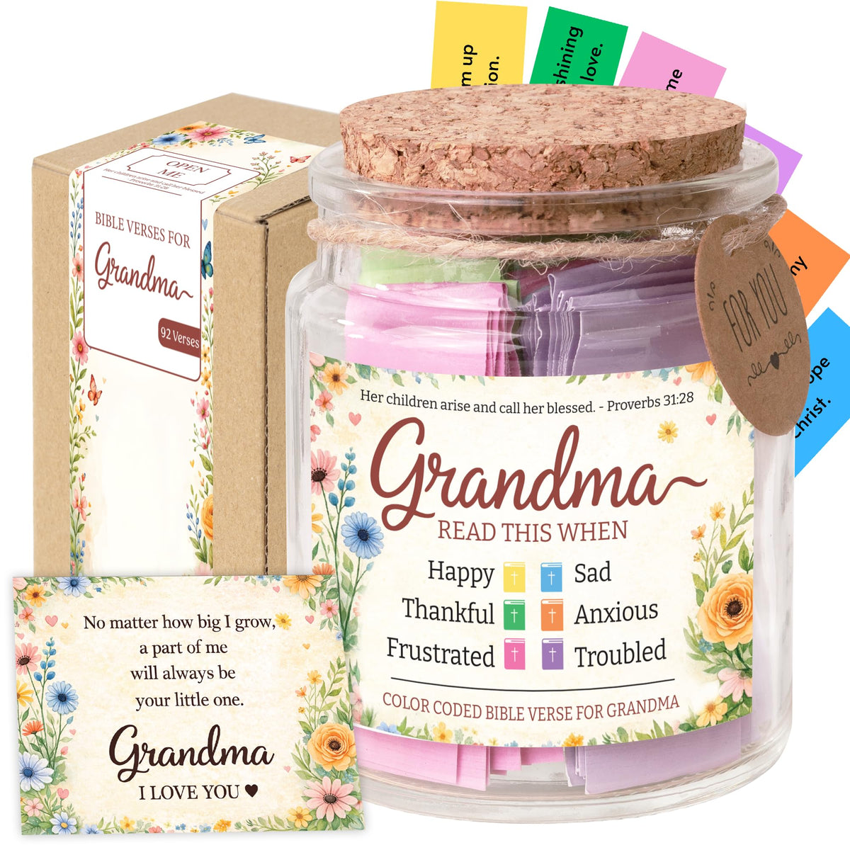 Read This When Bible Verses Jar – Birthday Gifts for Women, Christian Gifts, Christmas Gift for Women, Gift for Mom from Daughter