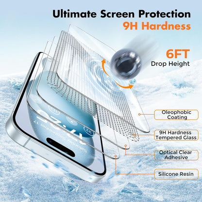 UNBREAKcable 3-Pack Screen Protector for iPhone SE 2022/SE 2020, iPhone 8/7
