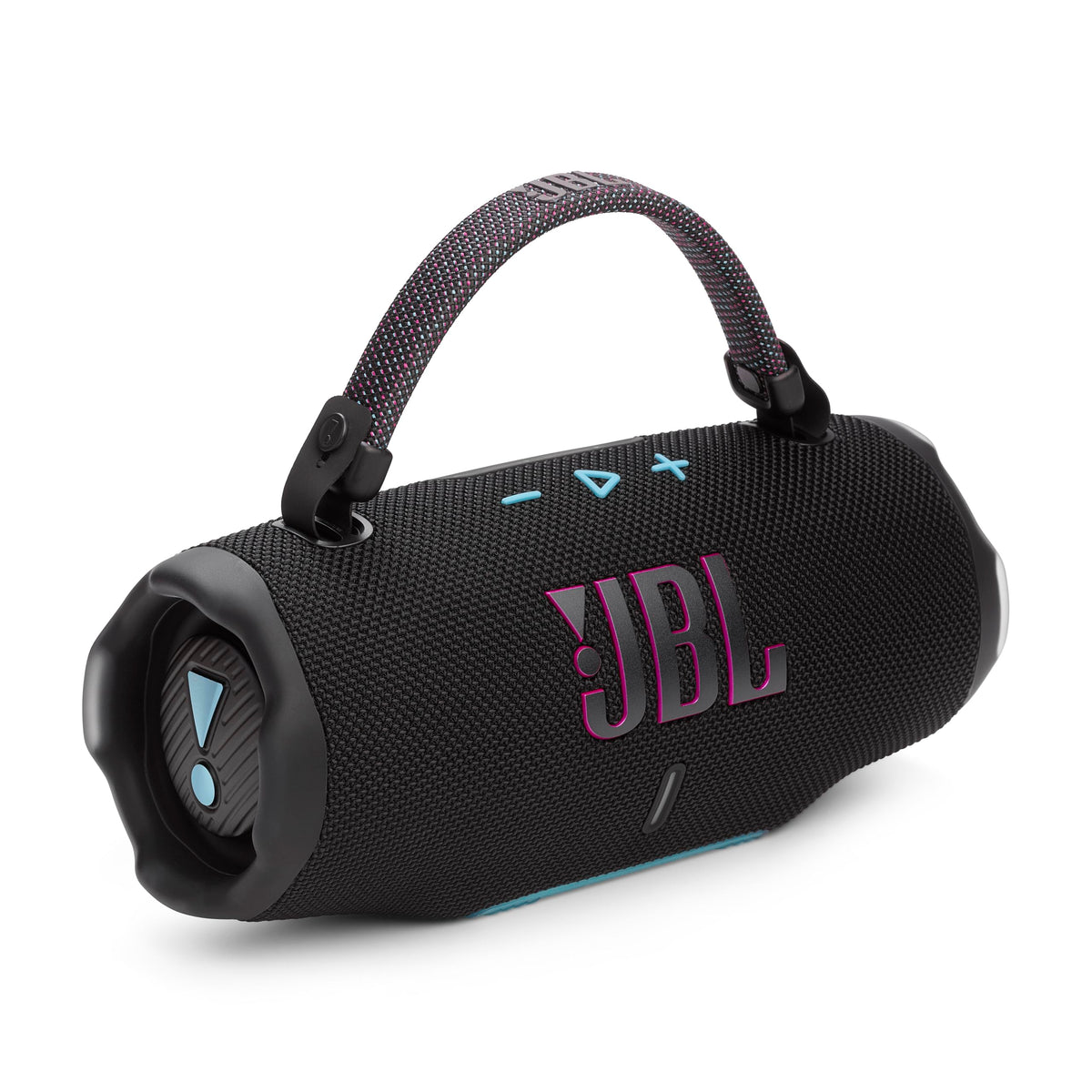 JBL Charge 6 Portable Waterproof Speaker with Powerbank and Strap - Black (Renewed)