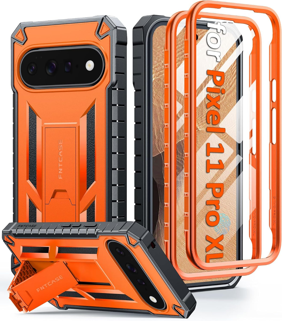 FNTCASE for Google Pixel 11 Pro XL Case with Built-in Screen Protector