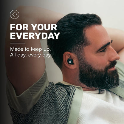 Raycon Everyday Earbuds Classic 2X Earbuds Bundle (Black & Blue) - Stereo Sound, Active Noise Canceling, in-Ear Bluetooth Headset True Wireless 32 Hours Playtime