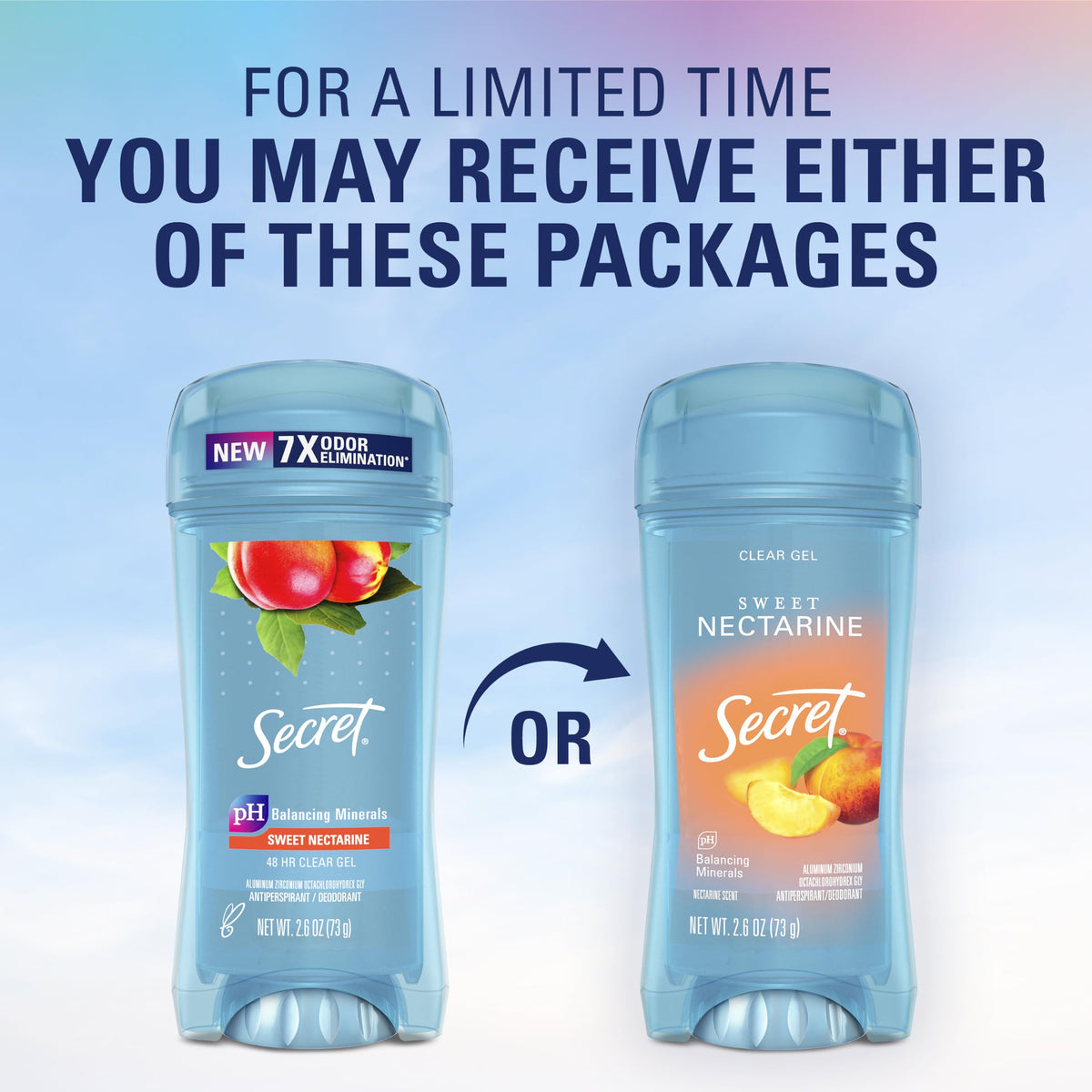 Secret Antiperspirant Deodorant for Women, Cozy Vanilla Scent, 2.6 oz