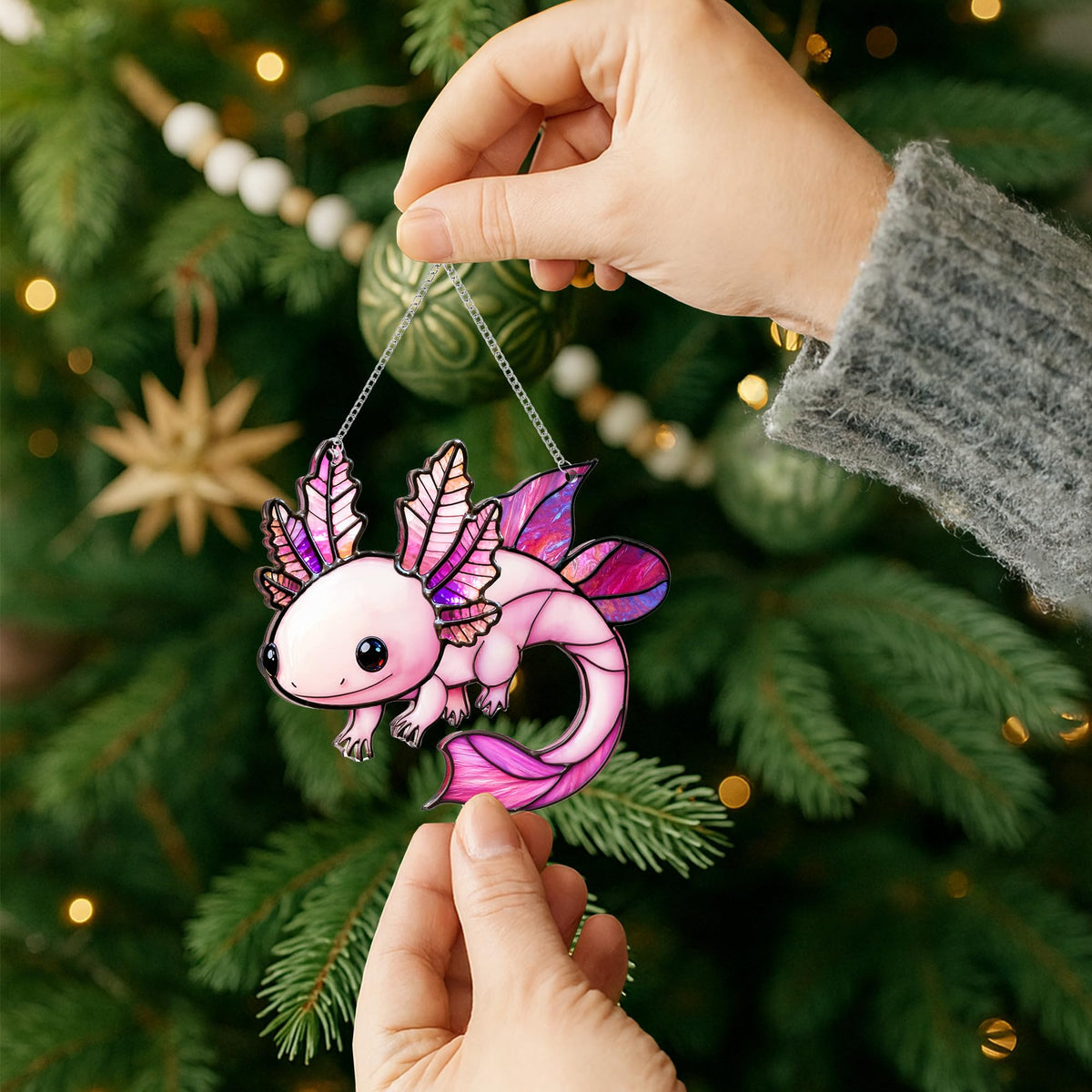 Sea Turtle Gift for Women, Mom & Daughter Christmas Ornament with Card