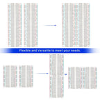 ELEGOO 3pcs Breadboard 830-Point Solderless Prototype PCB Board Kit