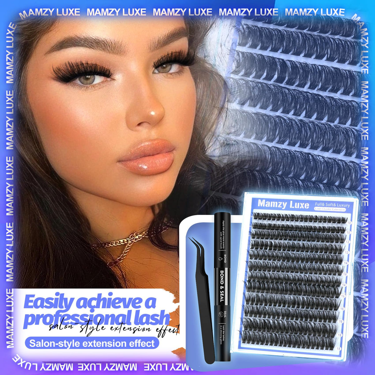 Lash Clusters Wispy 60D Eyelash Clusters 10-18mm Fluff Cluster Eyelash Extensions D Curl No Plastic Feel Individual Lashes Extension 240 Pcs Versatile False Eyelashes Clusters