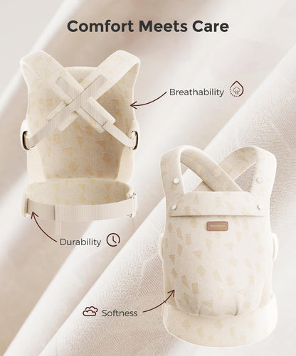 Momcozy PureHug Baby Carrier - Ergonomic, Cozy and Lightweight for 7-45 lbs