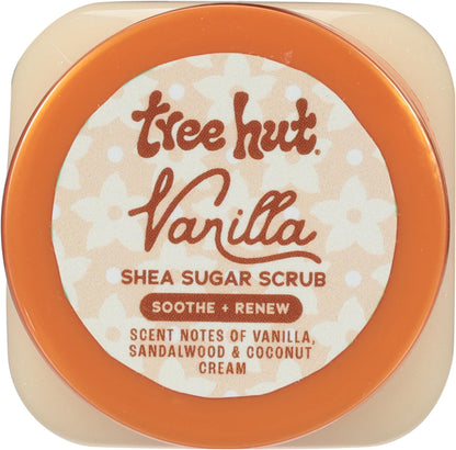 Tree Hut Vanilla Body Scrub, Exfoliating Sugar Scrub, Vegan, 18 Oz