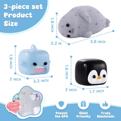 Handmade Taba Seal Squishy Stress Relief Toys - Ultra Soft Silicone Squeeze Toys for Kids & Adults, Reusable Non-Violent Squishy Toys for Stress Relief & Relaxation