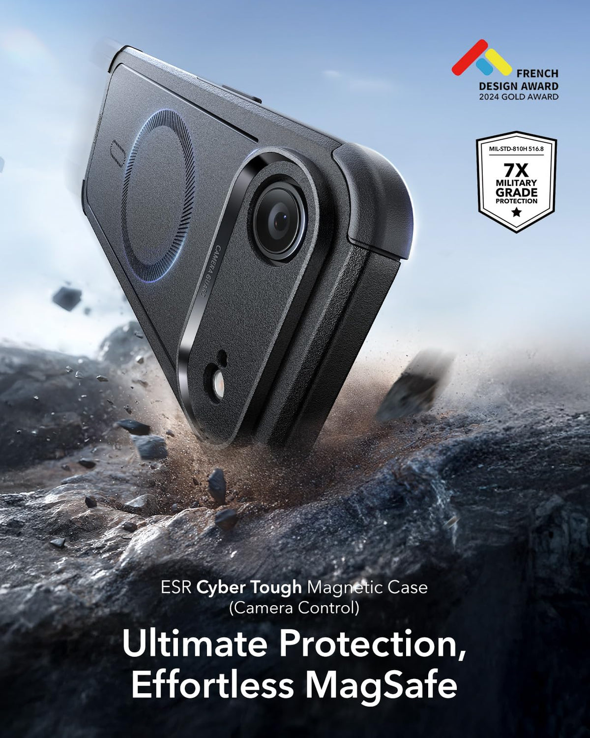 ESR Cyber Tough for iPhone 18 Pro Max/17 Pro Max Case, Black