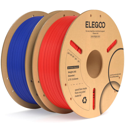 ELEGOO PLA Plus 3D Printer Filament 1.75mm White 2KG, Tougher & Stronger