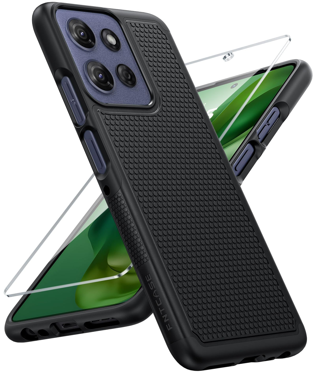 FNTCASE for Google Pixel 9a Case: Green Non Slip Textured