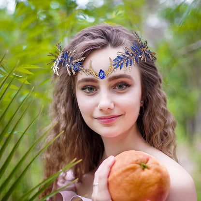 MOSTORY Renaissance Fairy Flower Crown, Woodland Elf Crown Headpiece