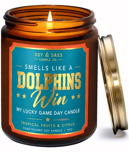 Vikings Gifts for Women / Men - Smells like a Vikings Win Candle, USA Made