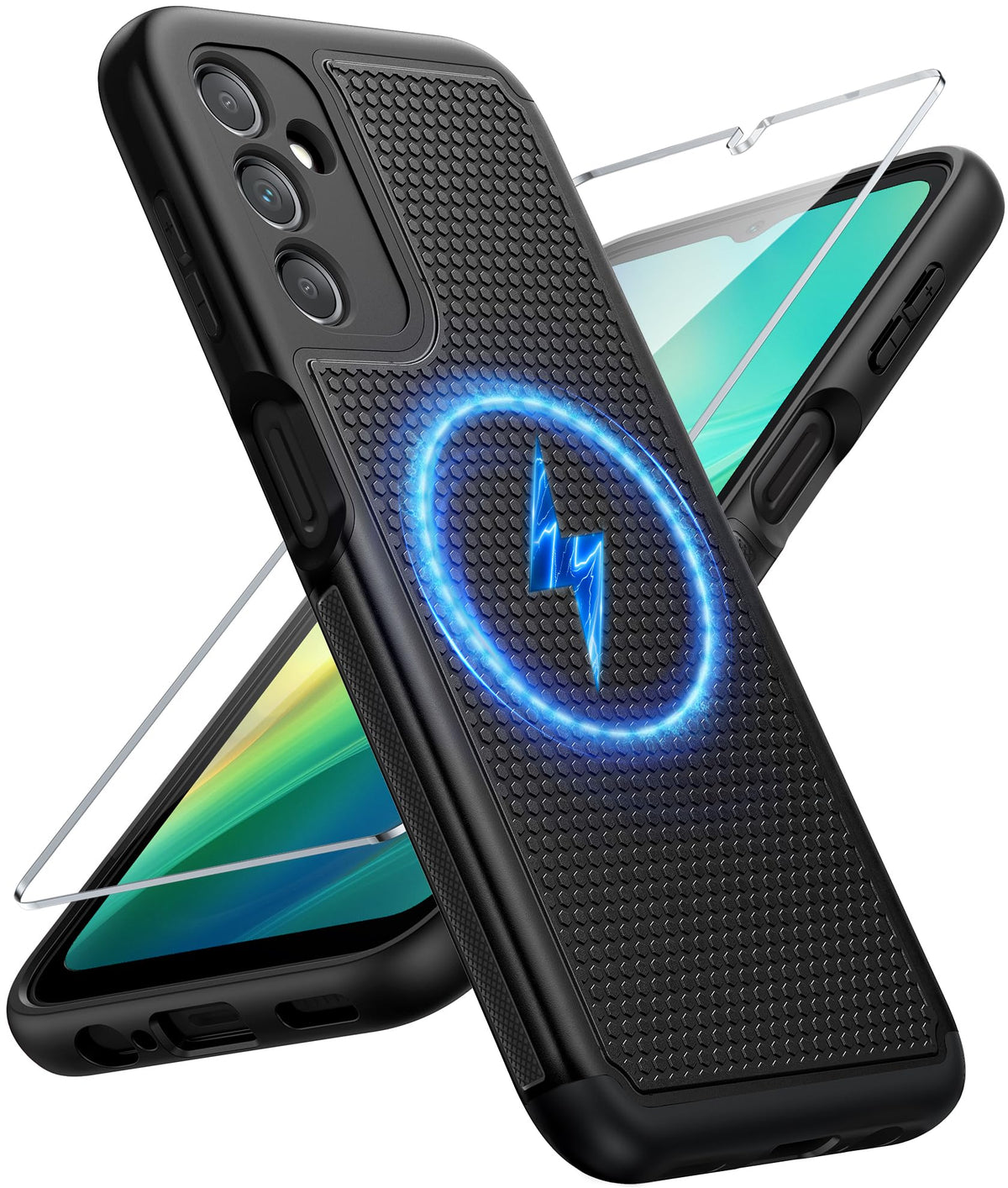 FNTCASE for Google Pixel 9a Case: Green Non Slip Textured