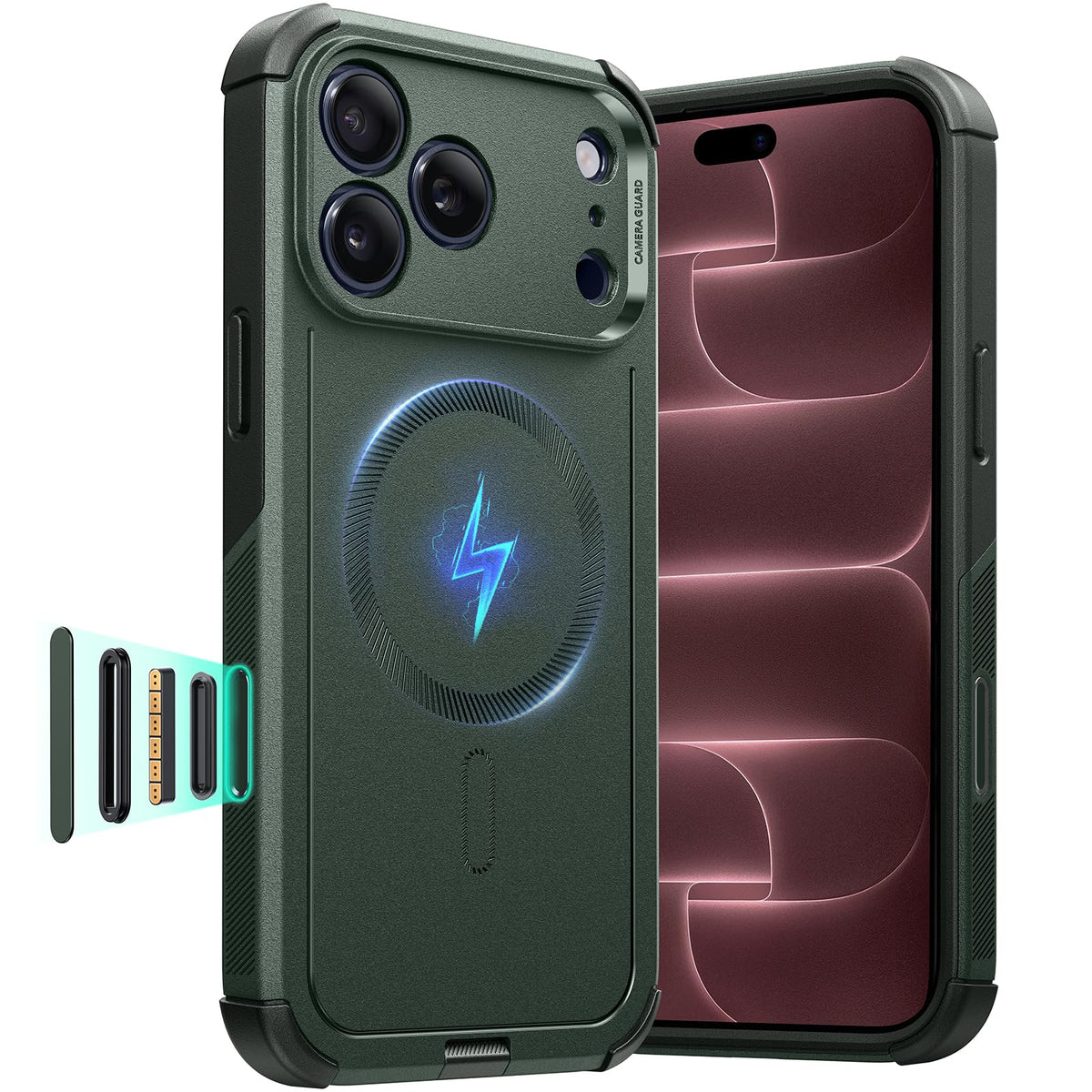 ESR Cyber Tough for iPhone 18 Pro Max/17 Pro Max Case, Black