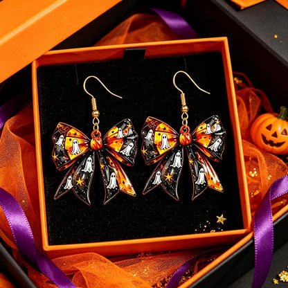 Hocus Pocus Earrings for Women Spooky Witch Halloween Pumpkin Earrings Halloween Accessories Witch Jewelry