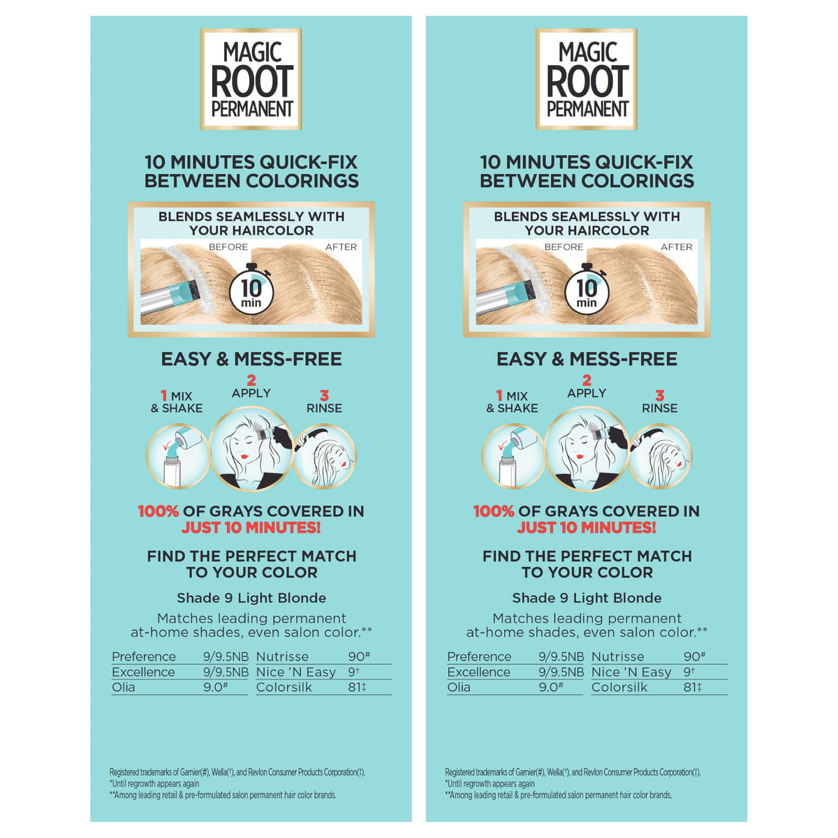 L'Oreal Paris Magic Root Permanent Hair Color Kit, 100% Gray Hair Coverage In Just 10 Minutes, Precision Brush Applicator for Seamless Application, 4 Dark Brown (1 Count)
