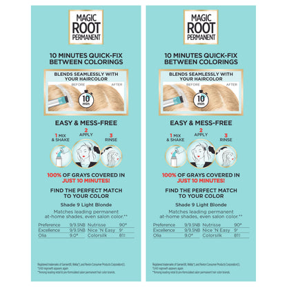 L'Oreal Paris Magic Root Permanent Hair Color Kit, 100% Gray Hair Coverage In Just 10 Minutes, Precision Brush Applicator for Seamless Application, 4 Dark Brown (1 Count)