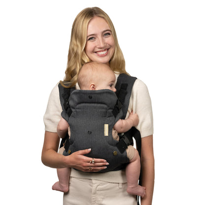 Infantino Flip 4-in-1 Baby Carrier Convertible Ergonomic, Gray