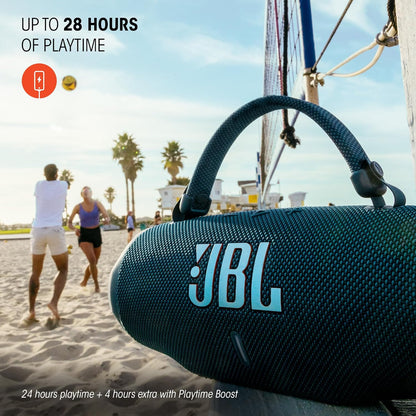 JBL Charge 6 Portable Waterproof Speaker with Powerbank and Strap - Black (Renewed)