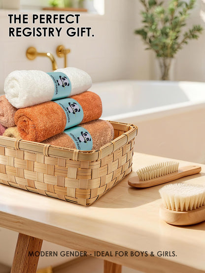 HIPHOP PANDA Soft Baby Washcloths, 2-Layer, 30 Pack Newborn Gift Set