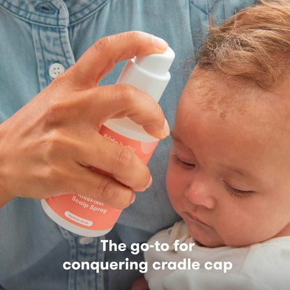 Frida The 3-Step Cradle Cap System, DermaFrida FlakeFixer, White-Blue