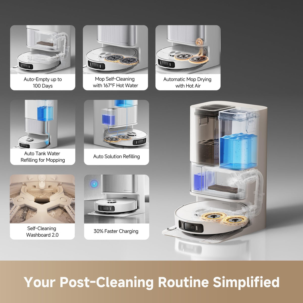 DREAME L40s Ultra AE Robot Vacuum and Mop, Self Emptying & Auto Refill