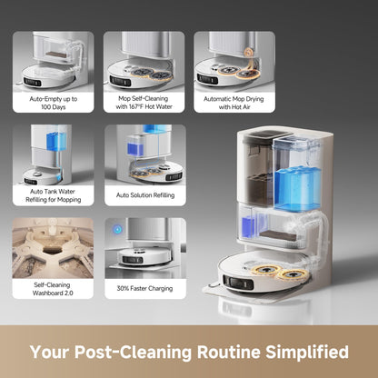 DREAME L40s Ultra AE Robot Vacuum and Mop, Self Emptying & Auto Refill