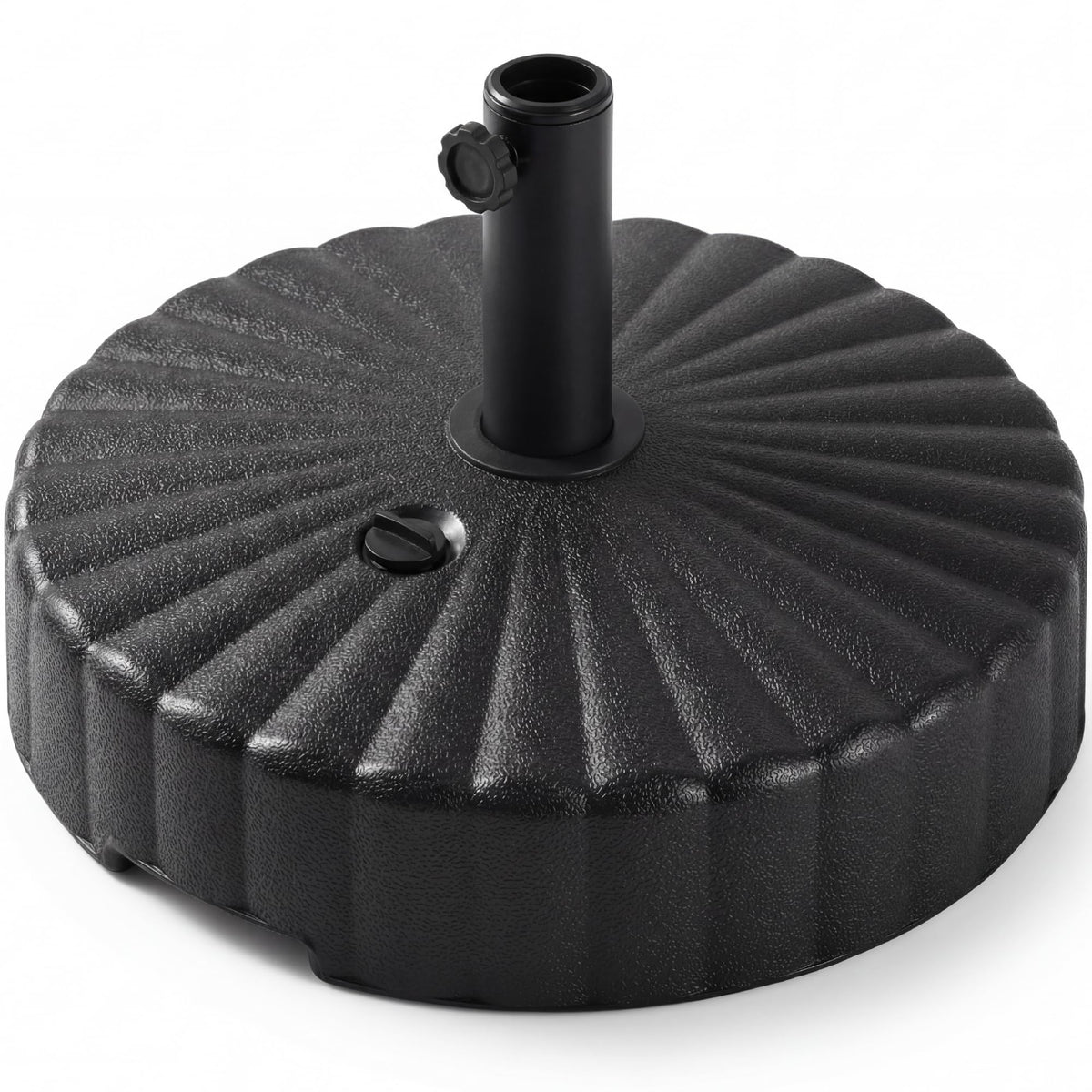 Best Choice Products Fillable Umbrella Base Stand Round Sunburst Plastic Patio Umbrella Base Stand, Pole Holder for Outdoor, Lawn w/ 55lbs Weight Capacity, Adjustment Knob