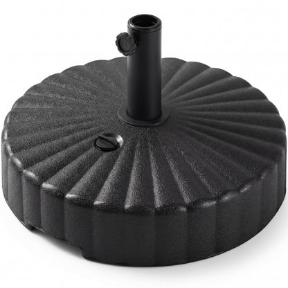 Best Choice Products Fillable Umbrella Base Stand Round Sunburst Plastic Patio Umbrella Base Stand, Pole Holder for Outdoor, Lawn w/ 55lbs Weight Capacity, Adjustment Knob