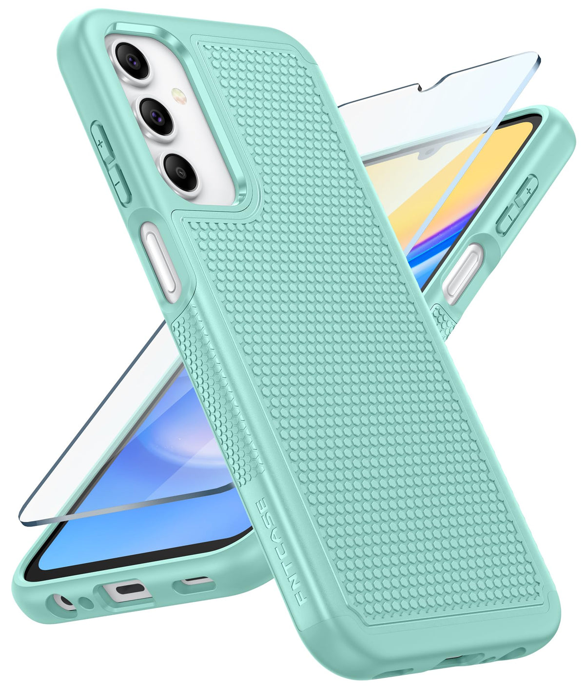 FNTCASE for Google Pixel 9a Case: Green Non Slip Textured