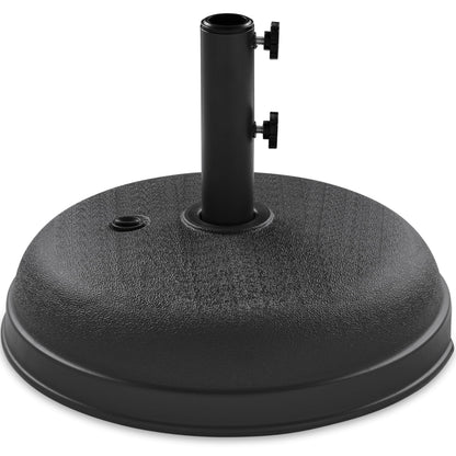 Best Choice Products Fillable Umbrella Base Stand Round Sunburst Plastic Patio Umbrella Base Stand, Pole Holder for Outdoor, Lawn w/ 55lbs Weight Capacity, Adjustment Knob