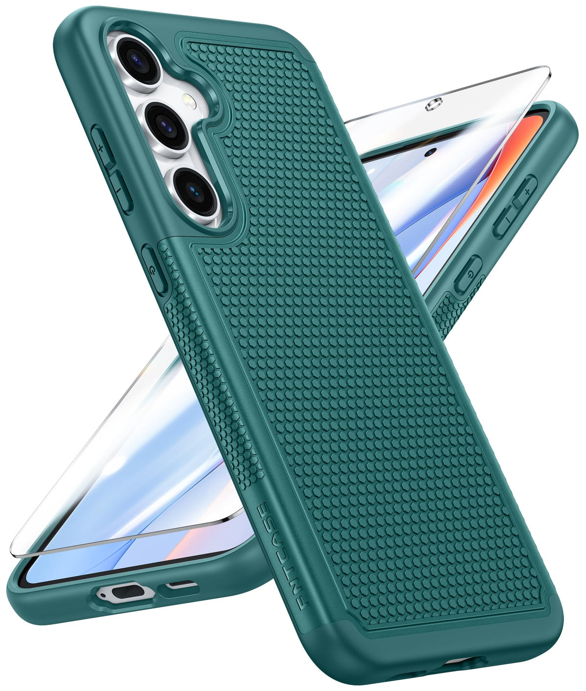 FNTCASE for Google Pixel 9a Case: Green Non Slip Textured