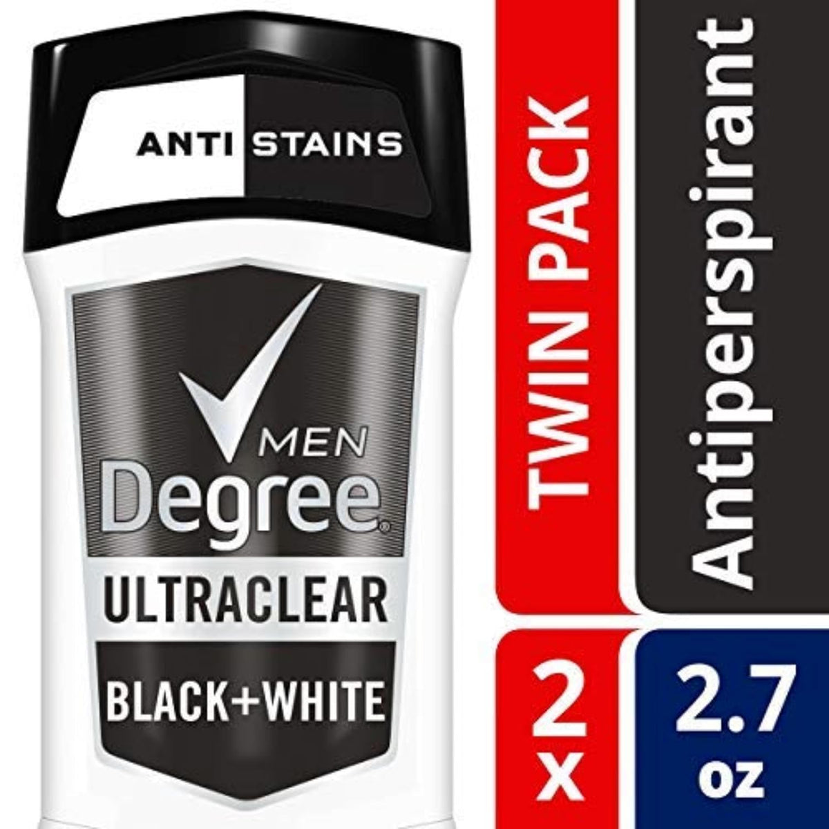 Degree Men UltraClear Antiperspirant Deodorant, 2 Count, 2.7 oz