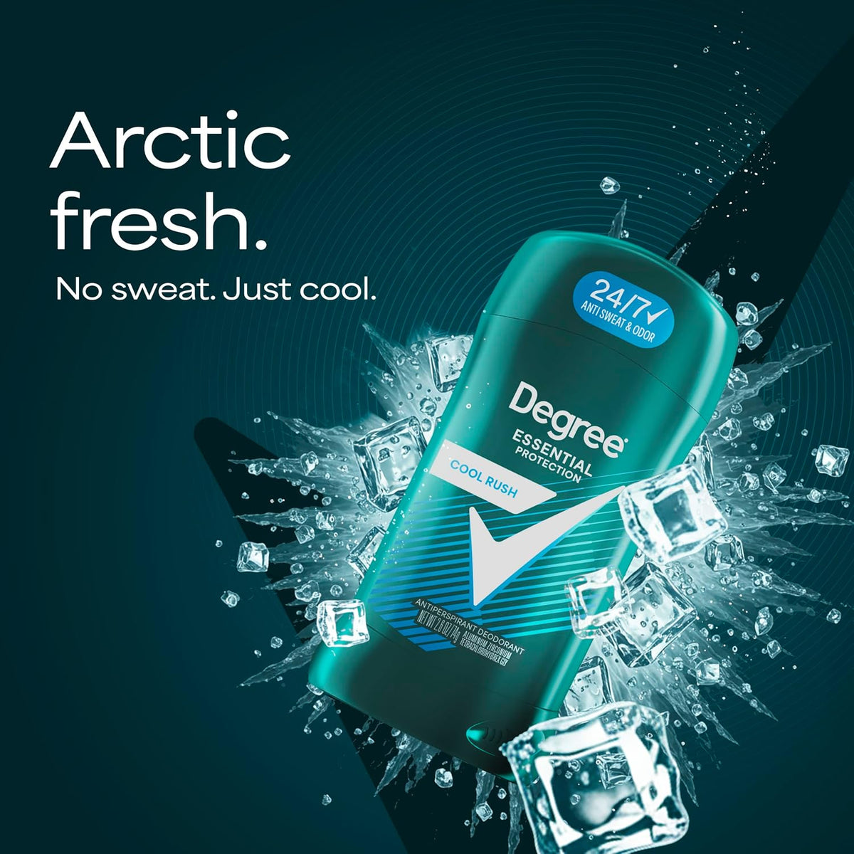 Degree Men Antiperspirant Deodorant, Cool Rush, Twin Pack, 2.7 oz