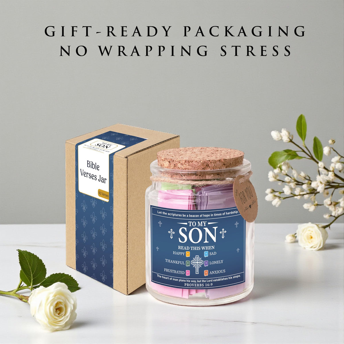 Read This When Bible Verses Jar – Birthday Gifts for Women, Christian Gifts, Christmas Gift for Women, Gift for Mom from Daughter